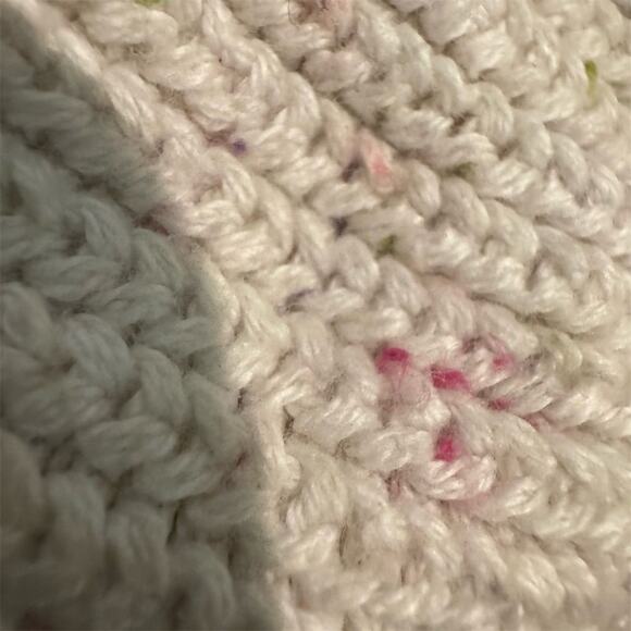 Old Navy XL Ivory Speckled Cardigan Sweater Flecked Knit Confetti Academia READ - Picture 5 of 12